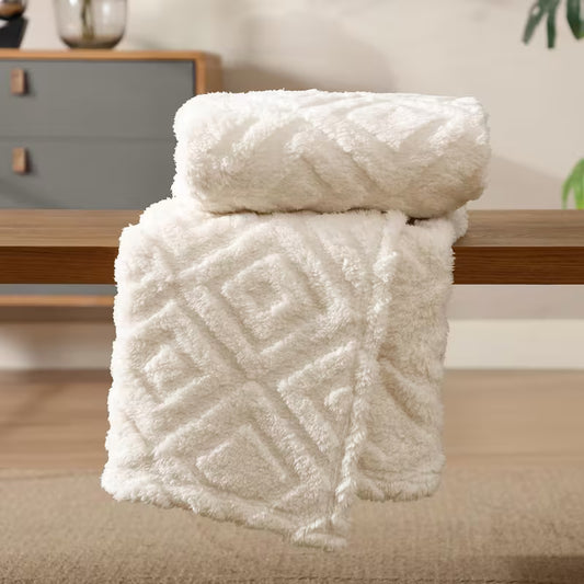 Double-Layer Throw Blanket